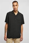 Urban Classics Kortärmad skjorta herr viskos (4XL,balticblue)