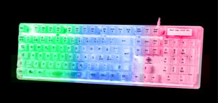 Deltaco Gaming tangentbord med RGB LED - Transparent