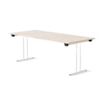 Fällbart bord Dinner Style, Storlek 180x80 cm, Bordsskiva Urban Oak, Stativ Krom