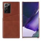 Dual Card case - Samsung Galaxy Note 20 Ultra - Dark Brown