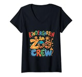 Womens Kindergarten Zoo Crew Back To School Wild Animal Safari Park V-Neck T-Shirt