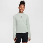 Nike Pro Dri-FIT Långärmad Half Zip Top M Grön för Löpare