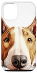 Coque pour iPhone 13 Chien de race chiot Bull Terrier heureux veut des câlins