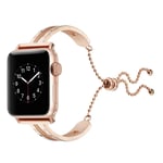 Apple Watch Series 4 44mm elegant metal watch band - Gold