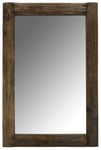 Miroir rectangulaire en bois recyclé rustique rectangle
