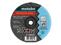Metabo 616622000, Sliphjul, Rostfritt stål, 6600 RPM, Blå, Grå, Rund, 2,22 cm