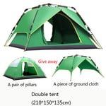 GUO Multi-person 360° Panoramic Family Camping Stable Steel Tube Structure 100% Waterproof Dome Frame Pop-up Tunnel Beach Awning Multi-person Tent-003