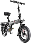 PARTAS Sightseeing/Commuting Tool - Electric Bicycles Lightweight Magnesium Alloy Material Folding Portable Easy To Store E-Bike 36V Lithium Ion Battery With Pedals Power Assist 14 Inch Wheels 280W P