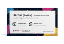 Drogtest för privat bruk - Enkelt att använda och CE-märkt (Heroin)