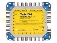 Technisat Gigaswitch 9/20, 9 Ingångar, 20 Utgångar, 950 - 2150 Mhz, 5 - 790 Mhz, 25 Db, 230 V