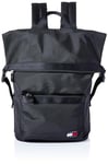 Tommy Jeans Men's TJM Daily ROLLTOP Backpack, Black, One Size