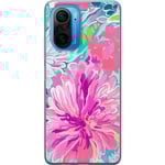 Xiaomi Poco F3 Transparent Mobilskal Blomsterbukett