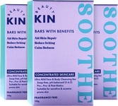Beauty Kin Soothing Face & Body Wash Cleansing Bar (Pack of 3) Sensitive Skin -