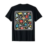 Play Cars On Dad's Back Mat Road Car Race Track Massage T-Shirt