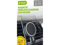 D-Fruit Phone Car Mount + Wireless Charger Magnetic 15W (Df109)
