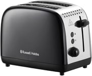 Russell Hobbs  2 Slice Toaster, with Longer Slots 26550 Stainless Steel in Black