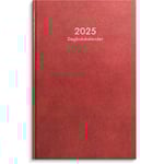 Almanacka Burde 1087 Dagbokskalender Inbunden 2025 Röd