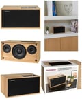 Enceinte Bluetooth amplifiée en Bois VINTAGE sono mobile 100W AUX 6.35mm entrée TV, USB, AUX-IN