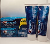 Crest 3D White Advanced Glamorous White Toothpaste, 75ml  Twin Pack