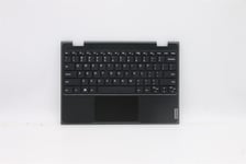 Lenovo Notebook 100e 2nd Keyboard Palmrest Top Cover US Black 5CB1B02531