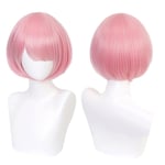 Unbranded Anime cartoon maid characters rem graduated pink wig hair cospla
