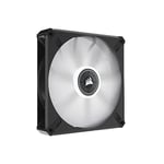 Corsair ML140 LED ELITE, 140mm PWM LED Fan (Corsair AirGuide Technology, Magnetic Levitation Bearing, Up to 1,600 RPM, Eight Vibrant LEDs, Low Noise, High Airflow) Single Pack - White