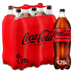 Soda Zero Sans Sucres Coca-cola - Le Pack De 6 Bouteilles De 1,75l