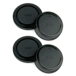 RP-PRO® Rear Lens Cap & Body Cap Set Compatible With Vintage Olympus OM Mount Lenses & Cameras - 2 Pack