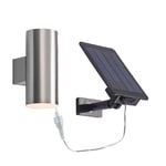 Maurun Solcelle Vegglampe Silver - Lindby