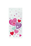 Smiling Hearts Cellophane Valentine Party Bags (Pack of 20)