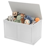 Kids Large Toy Storage Box Playroom Wooden Storage Organizer Cabinet with lid