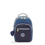 Kipling Seoul S, Small Backpack (With Laptop Protection), 16 x 25.5 x 35 cm, Fantasy Blue Bl (Blue)