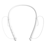 Fashion Bluetooth Earphone, Wireless Headphones, Bluetooth Neckband Sport Stereo Earphones, 24 Hours Playback Earplugs, with Mic, for Gym/Smart Phone (Color : White)