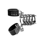 Strict 5 Ring Chastity Device With Cock & Ball Strap Kyskhetsbur