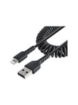 Coiled Apple Lightning to USB Cable for iPhone iPod iPad - 50cm