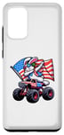 Coque pour Galaxy S20+ Lapin patriotique 4 juillet Monster Truck American