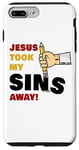 Coque pour iPhone 7 Plus/8 Plus Jesus Took My Sins Away: Kids Christian Faith Cartoon Gospel