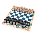 Lllunimon Jeu D'échecs De Voyage Jeu D'échecs Chessman Chess Morceaux D'échecs pour Enfants Jeu De Cartes Traditionnelles pour Enfants Apprendre 30 X 30