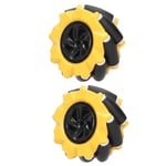 CONNOR Roue Mecanum omnidirectionnelle pour robot intelligent, pieces et accessoires pour voiture, jouet a monter soi-meme, 80 mm (1 paire)