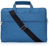 FINDING CASE Laptop Bag for HUAWEI MateBook D 15.6-inch/15.6” Notebook Bag,Multi-functional Laptop Case,Adjustable shoulder strap&Suppressible Handle,Portable Sleeve Briefcase Blue