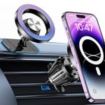 for iPhone Magsafe car Mount,【20 Strong Magnets 】Magnetic Phone Holder for Car Dashboard【 360° Rotation 】Hands Free Mag Safe Phone Mount for Car Dash Fit iPhone 15 14 13 12 Pro Max Plus MagSafe Case