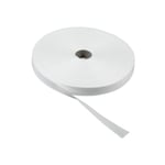 Bomullsband 50mx13mm vit
