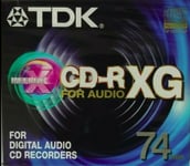 TDK CD-RXG 74 Digital Audio Music CD-R Blank Recordable Disc 74 MINS NEW