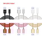 3m USB-C laddare till Samsung S10, S10E, S10 Plus Vit