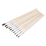 Sealey Touch-Up Paint Brush Assortment 10pc Wooden Handle - Part No. PB2