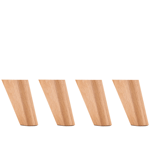 Lutande sängben ek natur 12 cm
