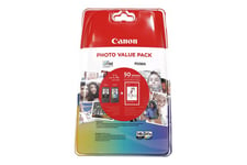 Canon PG-540L/CL-541XL Photo Value Pack - 2-pack - Lång livslängd - svart, färg (cyan, magenta, gul) - original - blank - bläckbehållare / papperspaket