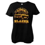Hybris Chevy Blazer Off The Road Girly Tee (Black,XL)