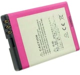 Kompatibelt med Nokia C3-00, 3.6V (3.7V), 1100 mAh