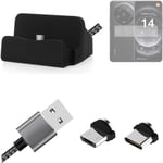 Charging Station for Xiaomi 14 Ultra + USB-Typ C u. Micro-USB-Adapter